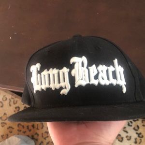Black Long Beach Cap